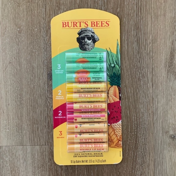 Burt's Bees Makeup Burts Bees Lip Balm Variety Pack 5 Ounce Pack Of